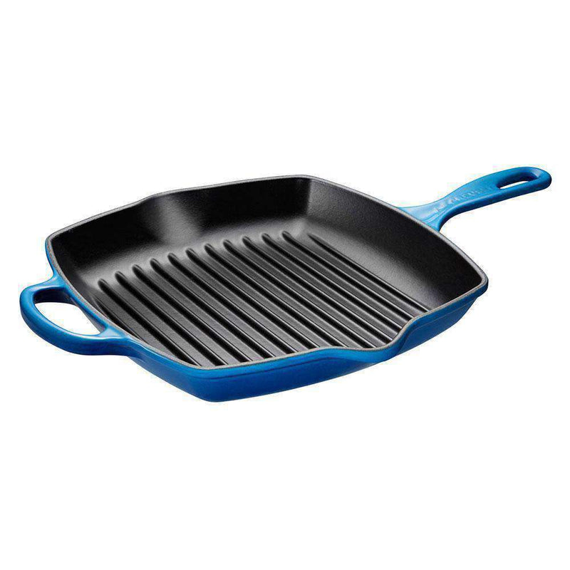 Le Creuset Le Creuset Cast Iron Square Skillet Grill Pan Blueberry  