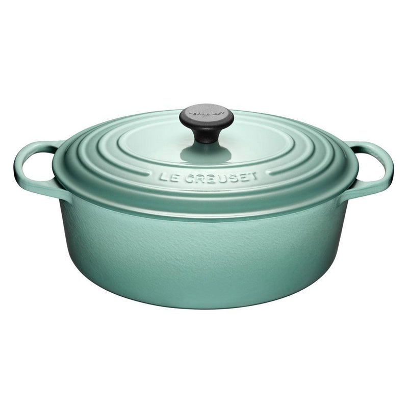 Le Creuset Le Creuset Signature Cast Iron 4.7 QT (4.5L) Oval French Oven Sage  