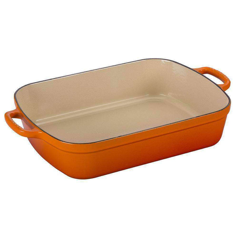 Le Creuset Le Creuset Cast Iron 5 QT (4.9L) Rectangular Roasting Pan Flame