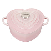 Le Creuset Le Creuset Cast Iron 1.9L Heart Cocotte Shell Pink