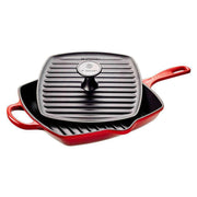 Le Creuset Le Creuset Cast Iron Skillet Grill Set Cerise  