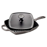 Le Creuset Le Creuset Cast Iron Skillet Grill Set Oyster  