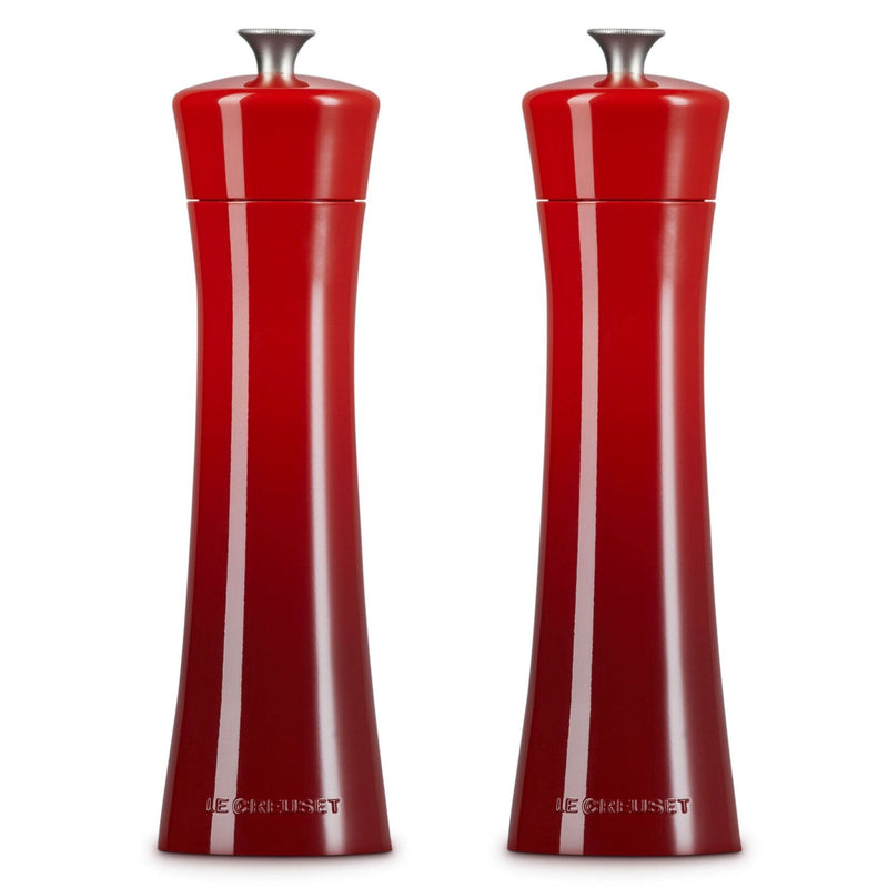 Le Creuset Le Creuset Minimalist Salt & Pepper Mills Set Cerise  