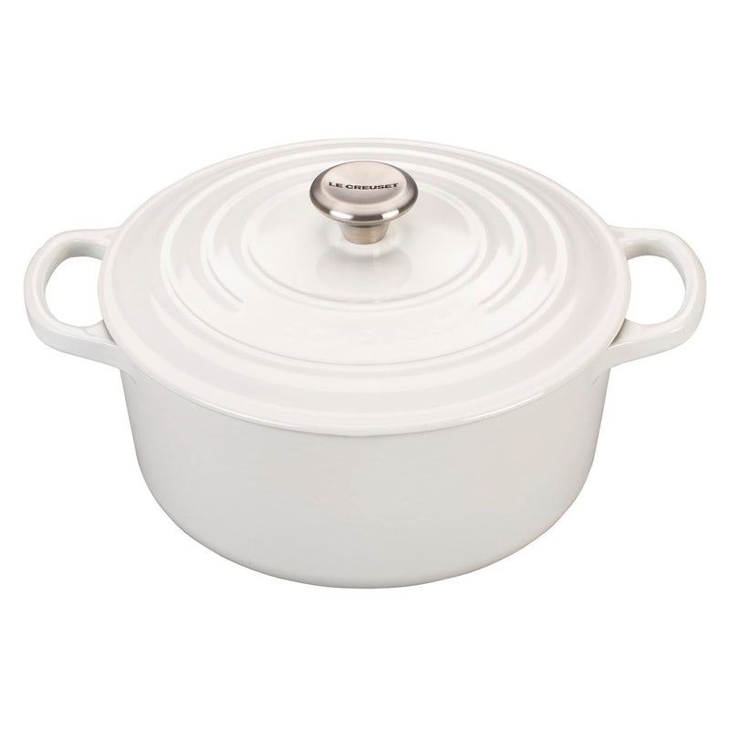 Le Creuset Le Creuset Signature Cast Iron 3.5 Qt (3.3L) Round French Oven White  