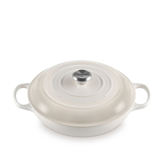 Le Creuset Le Creuset Signature Cast Iron 3.7 QT (3.5L) Braiser Meringue  