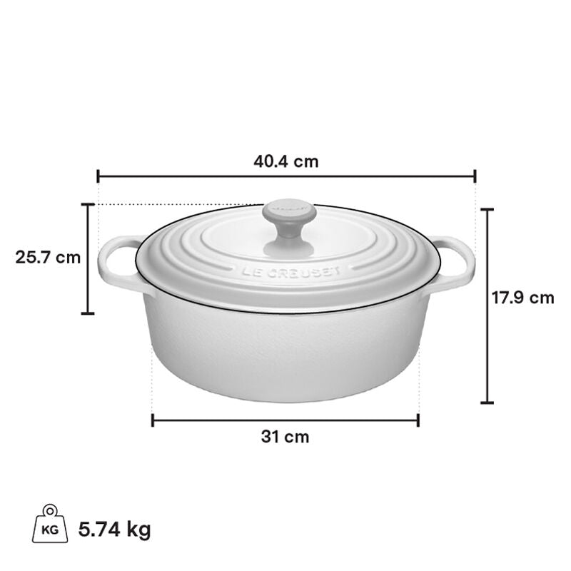 Le Creuset Le Creuset Signature Cast Iron 6.5 Qt (6.3L) Oval French Oven   