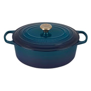 Le Creuset Le Creuset Signature Cast Iron 6.5 Qt (6.3L) Oval French Oven Agave  