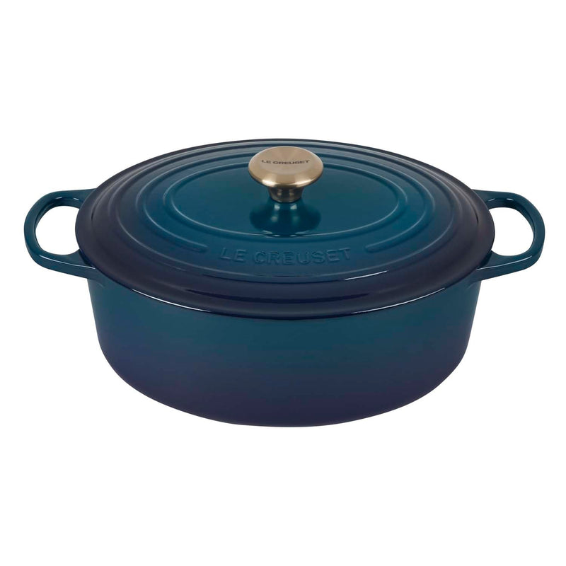Le Creuset Le Creuset Signature Cast Iron 6.5 Qt (6.3L) Oval French Oven Agave  