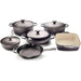 Le Creuset Signature Cast Iron Cookware Set - 10 Piece Cookware Sets Le Creuset Oyster  
