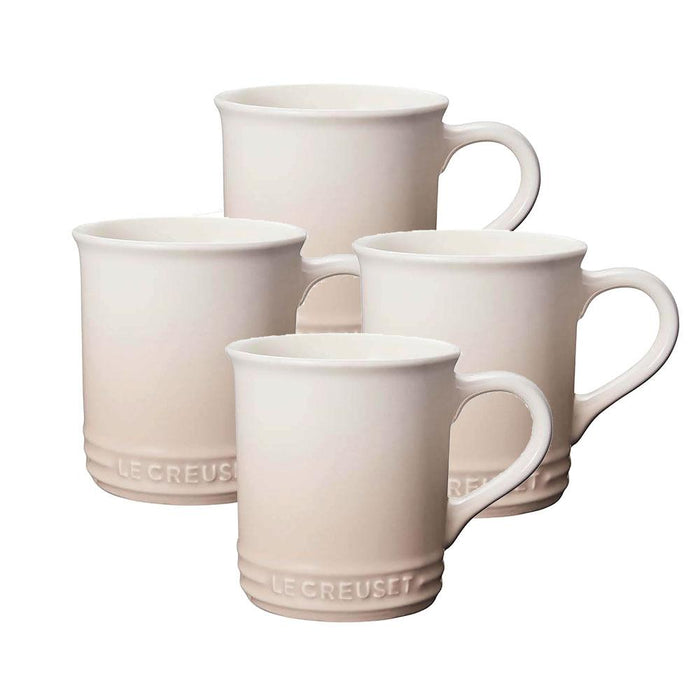Le Creuset Stoneware Mug - Set of 4 Mugs Le Creuset Meringue  