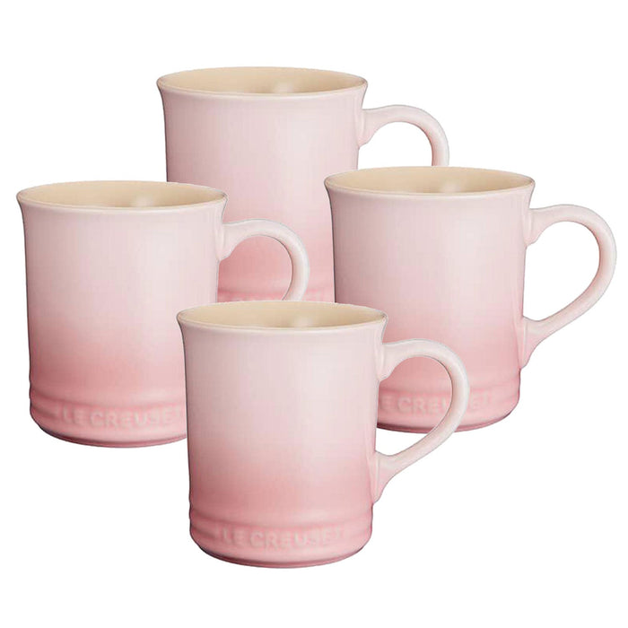 Le Creuset Stoneware Mug - Set of 4 Mugs Le Creuset Shell Pink  