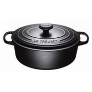 Le Creuset Le Creuset Signature Cast Iron 4.7 QT (4.5L) Oval French Oven Licorice  