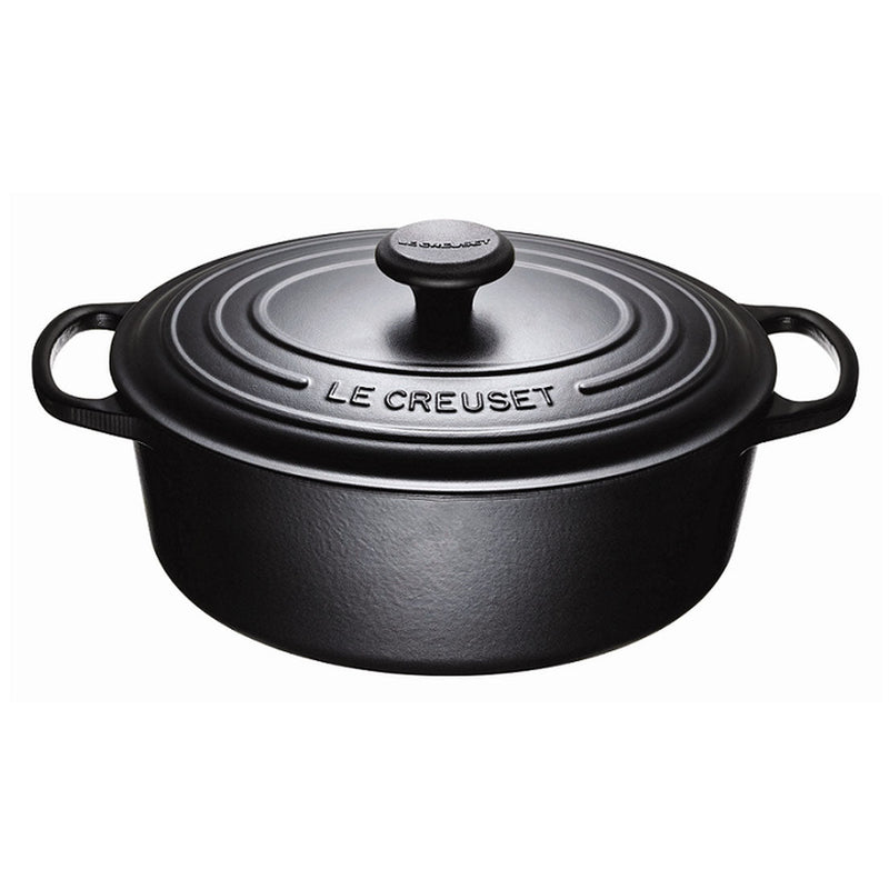 Le Creuset Le Creuset Signature Cast Iron 4.7 QT (4.5L) Oval French Oven Licorice  