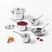 Le Creuset Stainless 3-Ply Cookware Set - 10 Piece Cookware Sets Le Creuset   
