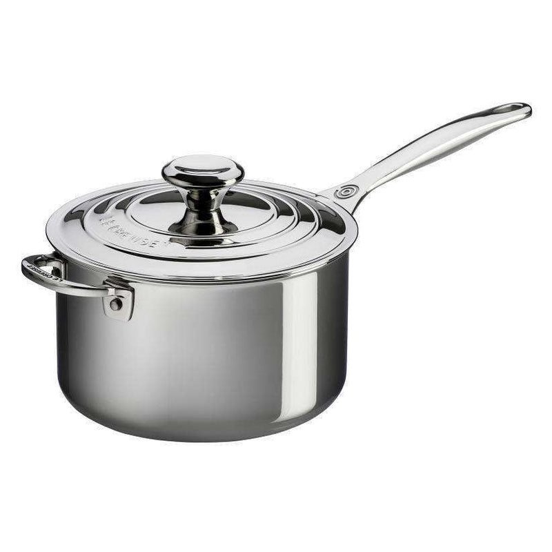 Le Creuset Le Creuset Stainless 3-Ply Saucepan 4 QT (3.8L)  