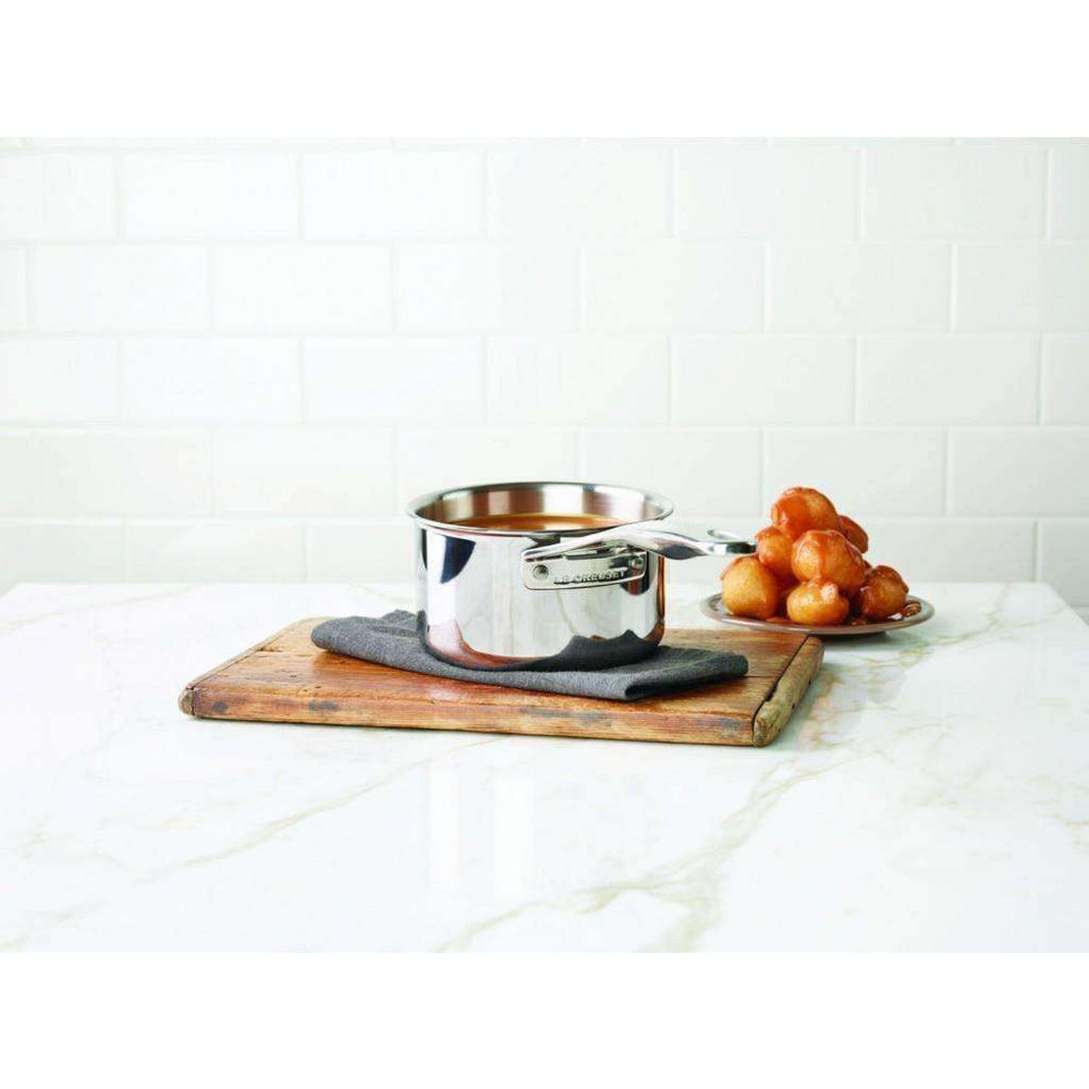 Le Creuset Stainless 3-Ply Saucepan - Kitchen Smart