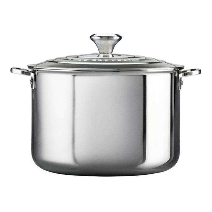 Le Creuset Stainless 3-Ply Stockpot with Lid - Kitchen Smart