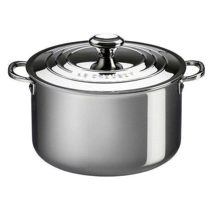 Le Creuset Stainless 3-Ply Stockpot with Lid - Kitchen Smart