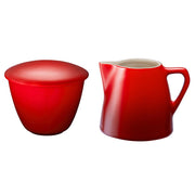 Le Creuset Le Creuset Stoneware Minimalist Cream and Sugar Set Cerise  
