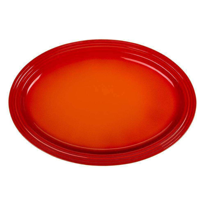 Le Creuset Stoneware Oval Serving Platter Serving Bowls Le Creuset Flame  