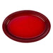 Le Creuset Stoneware Oval Serving Platter Serving Bowls Le Creuset Cerise  