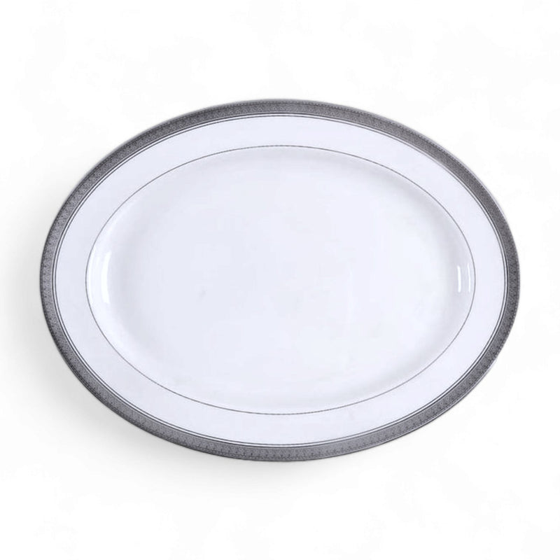 Mikasa MIkasa Palatial Platinum Oval Platter   