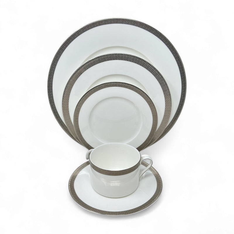 Mikasa Mikasa Woven Cable Platinum - 5 Piece Place Setting   