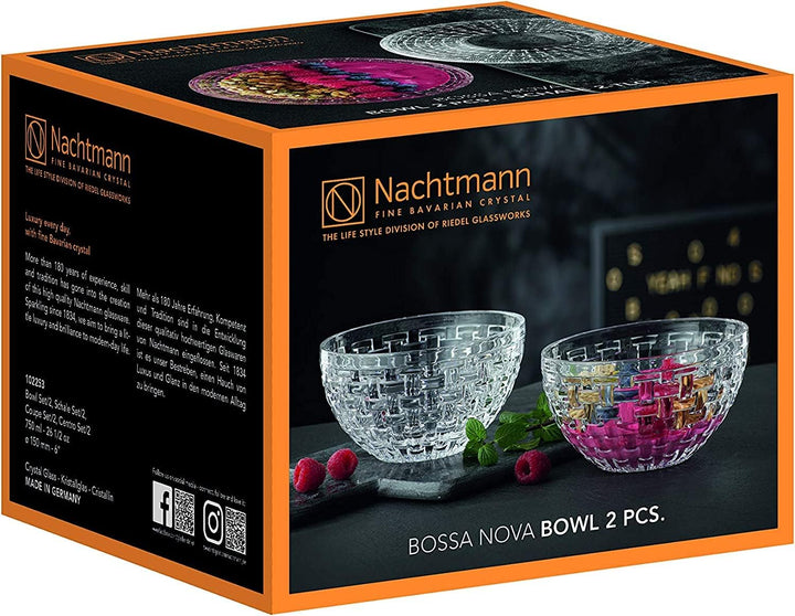 Nachtmann Bossa Nova 7" (18cm) Bowls - Set of 2 - Kitchen Smart