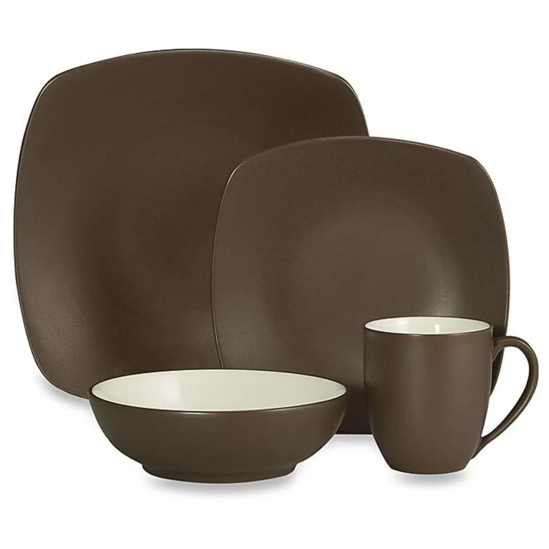 Noritake Noritake Colorwave Quad Chocolate - 16 Piece Set   