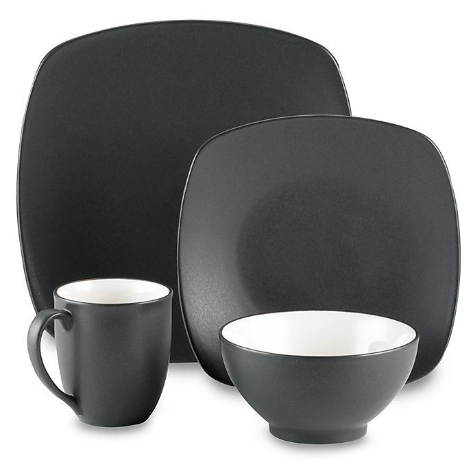 Noritake Noritake Colorwave Quad Graphite- 16 Piece Set   