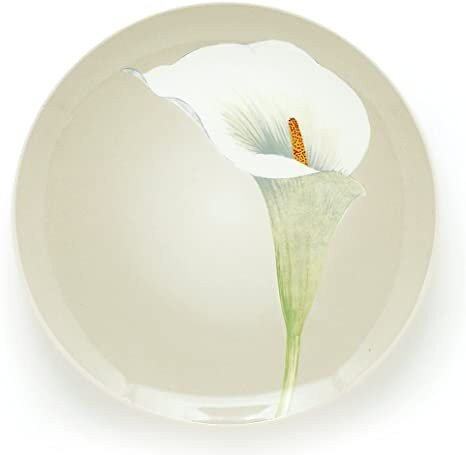 Noritake Colorwave Cream Floral Accent Plate Calla Lily - Kitchen Smart
