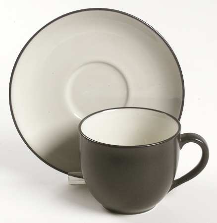 Noritake Noritake Colorwave Graphite Cup & Saucer   