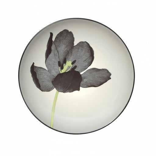 Noritake Noritake Colorwave Graphite Floral Accent Plate Tulip   