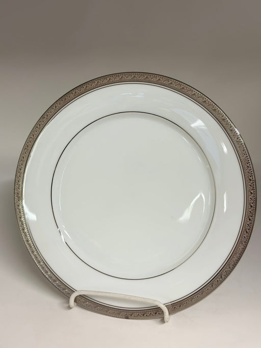 Noritake Crestwood Platinum Dinner Plate Plates Noritake   