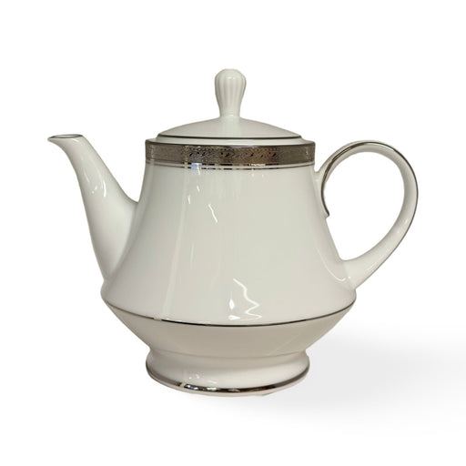 Noritake Crestwood Platinum Tea Pot w/ Cover - Kitchen Smart