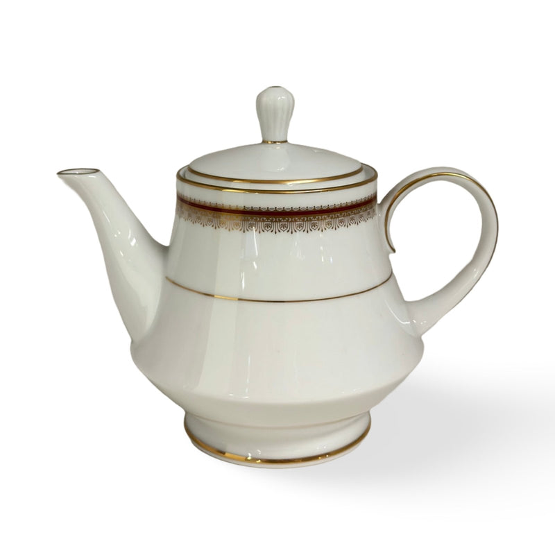 Noritake Noritake Doral Maroon Teapot   