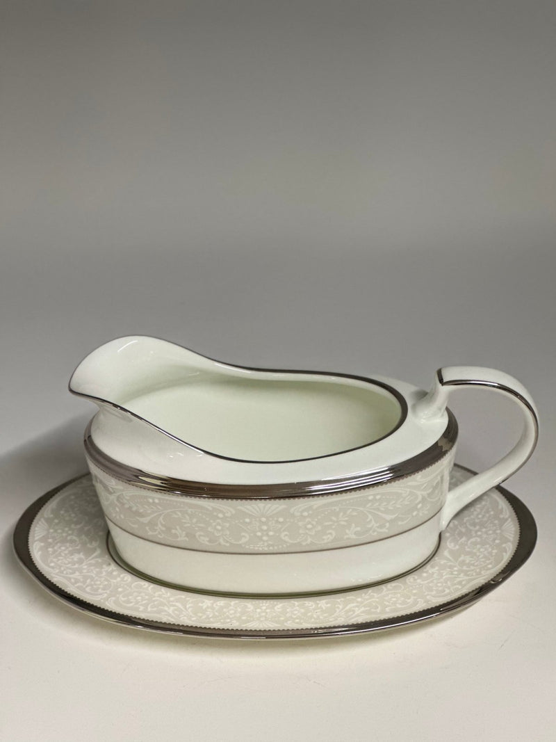 Noritake Noritake Silver Palace Gravy with Stand   