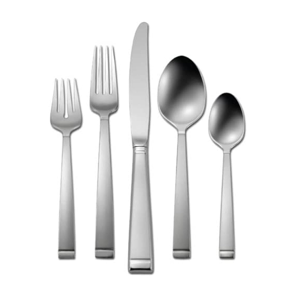 Oneida Frost Stainless 5 Piece Place Setting Flatware Set - Kitchen Smart