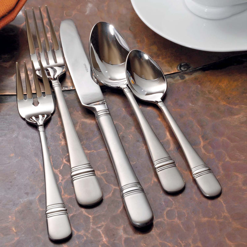 Oneida Oneida Satin Astragal Stainless 5 Piece Place Setting Flatware Set