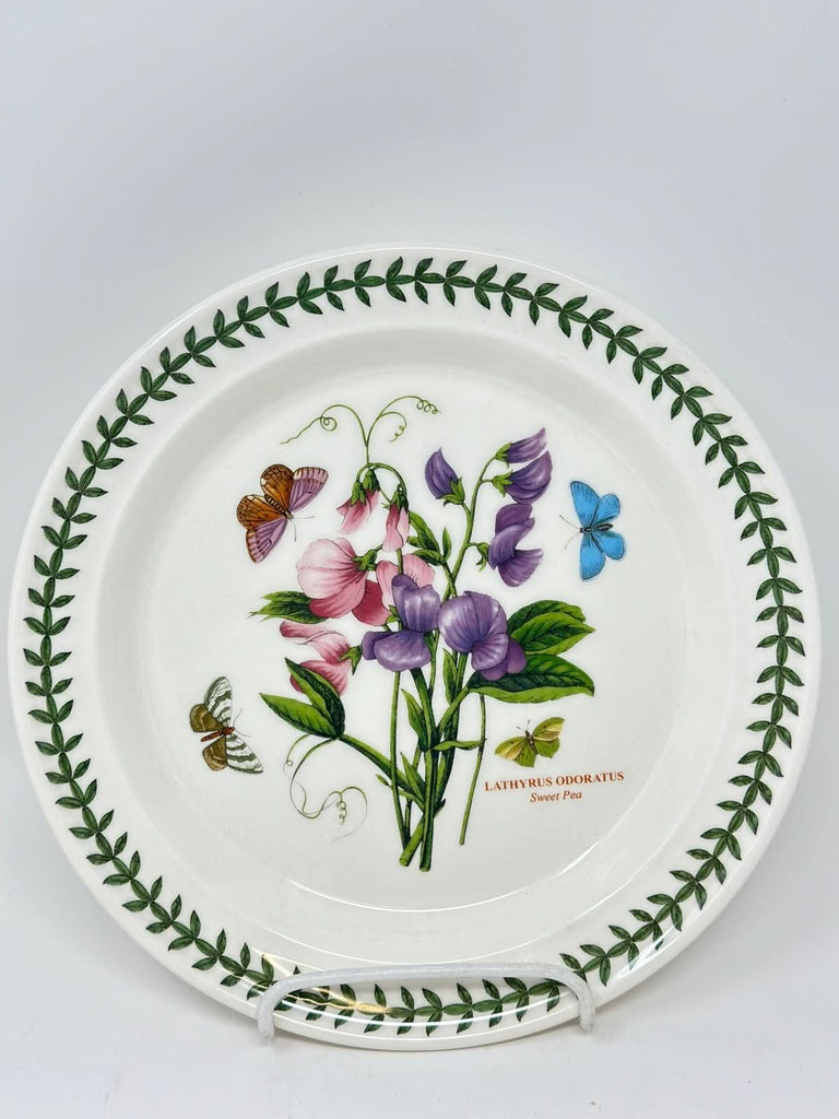 ポートメリオン ボタニックガーデンLATHYRUS ODORATUSスィートピー Portmeirion Botanic Garden Lathyrus Odoratus (Sweet Pea) Plate