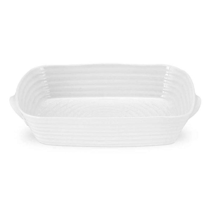 Portmeirion Sophie Conran White Medium Handled Roasting Dish 13x9.5" Roasting Dish Portmeirion   