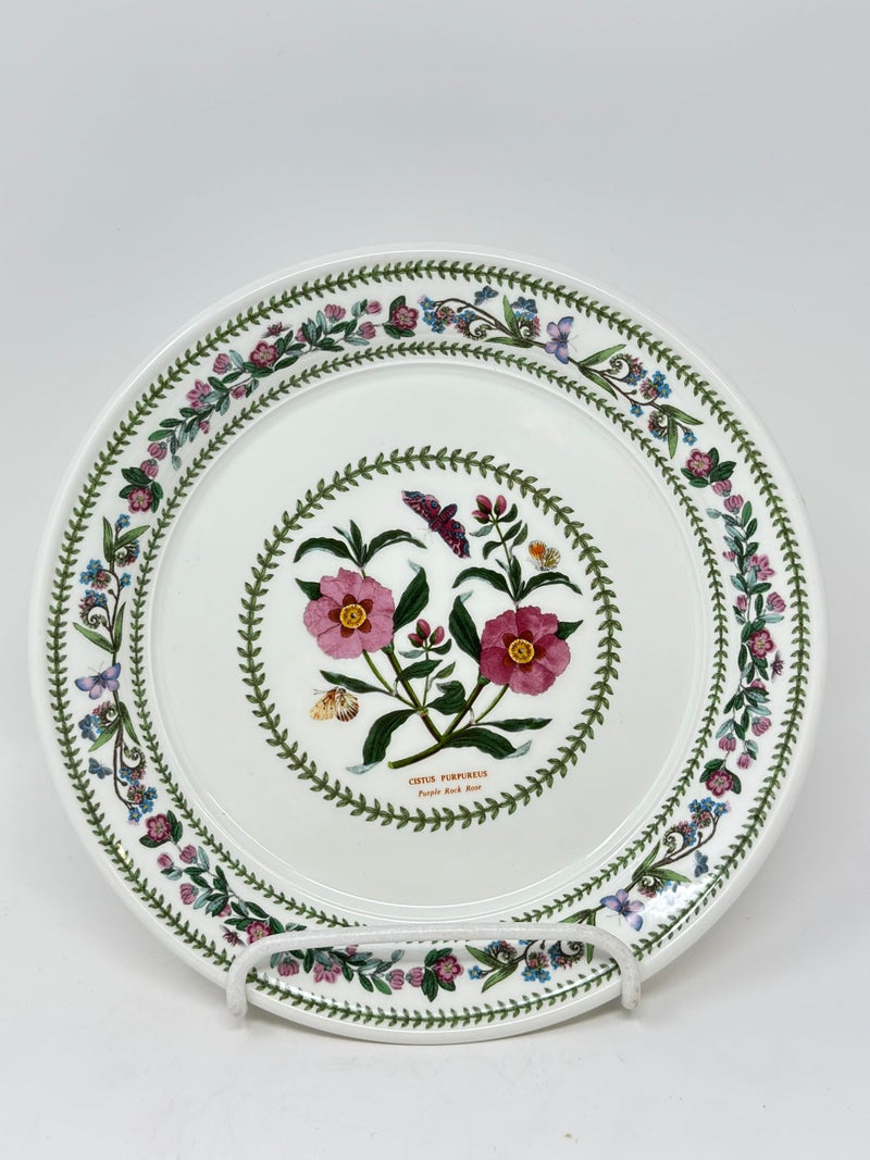 Portmeirion Portmeirion Variations Cistus Purpureus (Purple Rock Rose) Plate   