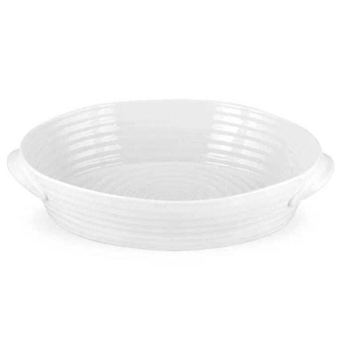 Portmeirion Sophie Conran White Large Handled Oval Roasting Dish Roasting Dish Portmeirion   