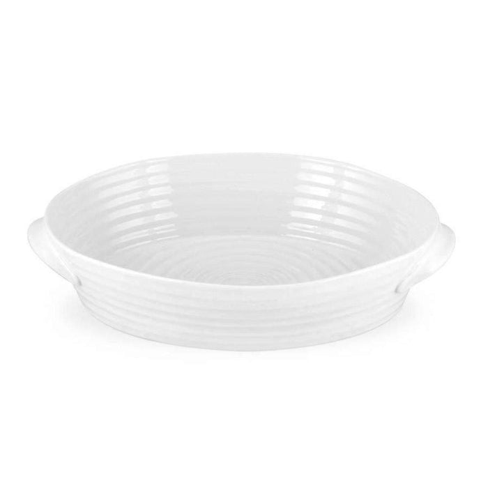 Portmeirion Sophie Conran White Medium Oval Handled Roasting Dish Roasting Dish Portmeirion   
