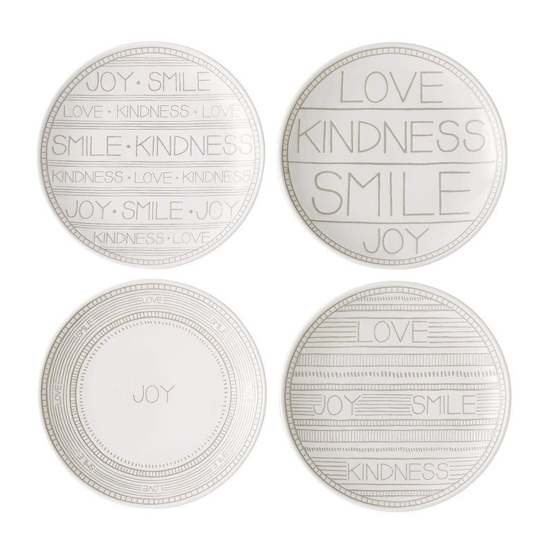 Royal Doulton Royal Doulton Ellen DeGeneres Taupe 6" Accent Plates - Set of 4   