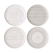 Royal Doulton Royal Doulton Ellen DeGeneres Taupe 8" Salad Accent Plate - Set of 4   