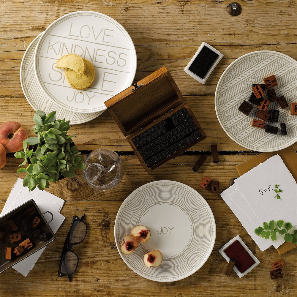 Royal Doulton Ellen DeGeneres Taupe 8" Salad Accent Plate - Set of 4 - Kitchen Smart