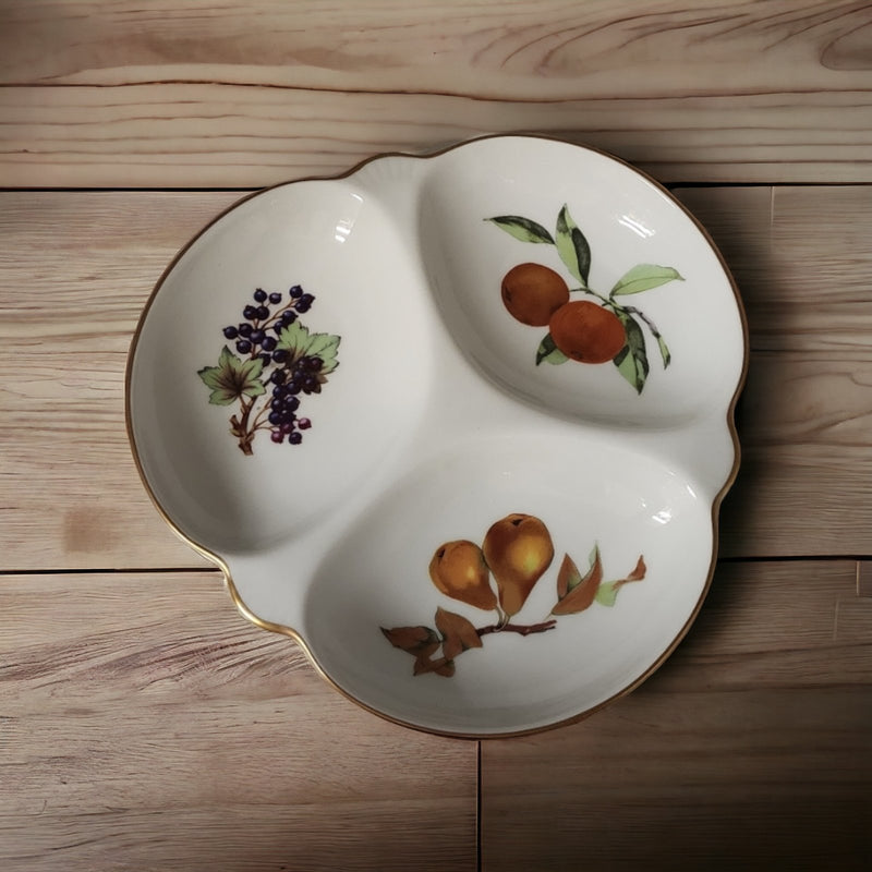 Royal Worcester Royal Worcester Evesham Gold Divided Dish   