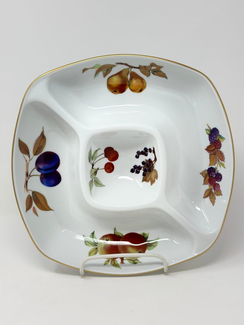 Royal Worcester Royal Worcester Evesham Gold Square Crudite Dish   