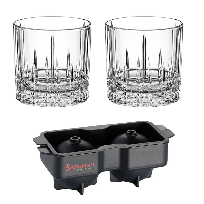 Spiegelau Spiegelau Perfect Serve Whisky Set with Ice Cube Tray   